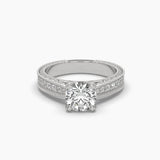 1 Carat Round Cut Solitaire Diamond Ring