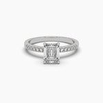 1 Carat Solitaire Diamond Emerald Elegance Ring