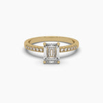 1 Carat Solitaire Diamond Emerald Elegance Ring