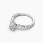 1 Carat Solitaire Diamond Oval  Ring