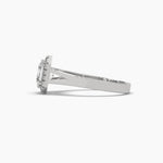 1 Carat Solitaire Diamond Squared Sparkle Ring