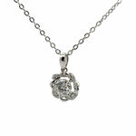 1.05 Carat Solitaire Diamond Flower Shape Pendant