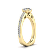 1 Carat Solitaire Round Diamond Vintage Solitaire Ring