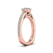 1 Carat Solitaire Round Diamond Vintage Solitaire Ring