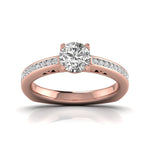 1 Carat Solitaire Round Diamond Vintage Solitaire Ring