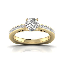 1 Carat Solitaire Round Diamond Vintage Solitaire Ring