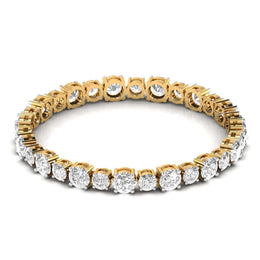 Solitaire  Diamonds Chain Bracelet