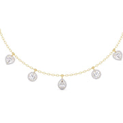 1 Carat Each Solitaire Diamonds Necklace