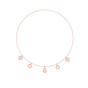 1 Carat Each Solitaire Diamonds Necklace