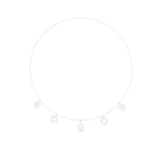 1 Carat Each Solitaire Diamonds Necklace