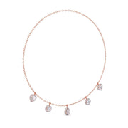 1 Carat Each Solitaire Diamonds Necklace