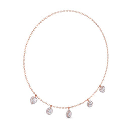 1 Carat Each Solitaire Diamonds Necklace