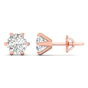 2 Carat Each Opulent Diamond Studs