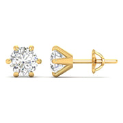 1 Carat Each Opulent Diamond Studs