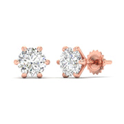 1 Carat Each Opulent Diamond Studs