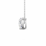 2 Carat Solitaire Heart Shape Diamond Chain Pendant