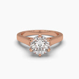 2.05 Carat Solitaire Round Diamond Starlit Ring