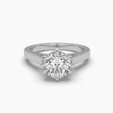 2.05 Carat Solitaire Round Diamond Starlit Ring