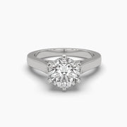 2.05 Carat Solitaire Round Diamond Starlit Ring