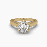 2.05 Carat Solitaire Round Diamond Starlit Ring