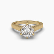 2.05 Carat Solitaire Round Diamond Starlit Ring