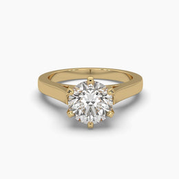 2.05 Carat Solitaire Round Diamond Starlit Ring