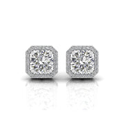 1 Carat Solitaire Timeless Diamond Earrings