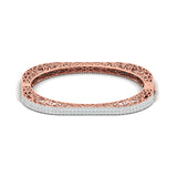 Double Row Diamond Eternity Bracelet