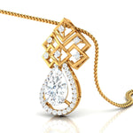 2 Carat Pear Shape Solitaire Diamond Cascade Pendant