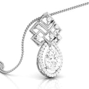 2 Carat Pear Shape Solitaire Diamond Cascade Pendant