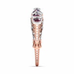 Exquisite Oval-Stone Diamond Bangle
