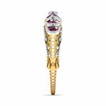Exquisite Oval-Stone Diamond Bangle