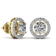 2.5 Carat Centre Round Solitaire Diamond Earring