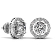 2.5 Carat Centre Round Solitaire Diamond Earring