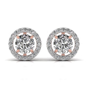 2.5 Carat Centre Round Solitaire Diamond Earring