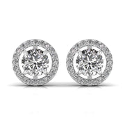 2.5 Carat Centre Round Solitaire Diamond Earring