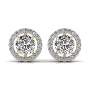 2.5 Carat Centre Round Solitaire Diamond Earring