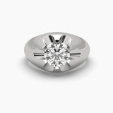 2.5 Carat Solitaire Diamond Round Radiance Ring