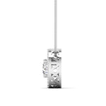 2 Carat Center Diamond Halo Pendant