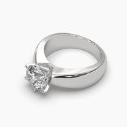 2 Carat Solitaire Round Diamond  Elegance Ring