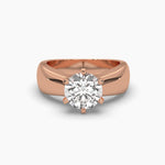 2 Carat Solitaire Round Diamond  Elegance Ring