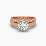 2 Carat Solitaire Round Diamond  Elegance Ring