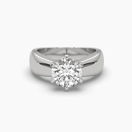 2 Carat Solitaire Round Diamond  Elegance Ring
