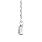 2 Carat Emerald Diamond Gold Pendant