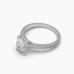 2 Carat Oval Diamond Solitaire Ring