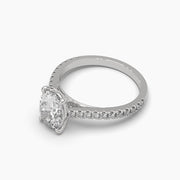 2 Carat Oval Diamond Solitaire Ring