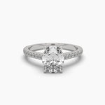 2 Carat Oval Diamond Solitaire Ring