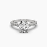 2 Carat Oval Diamond Solitaire Ring