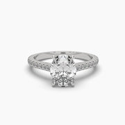 2 Carat Oval Diamond Solitaire Ring