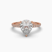 2 Carat Pear Elegance Diamond Ring